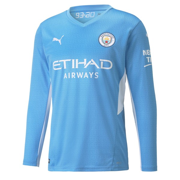 Tailandia Camiseta Manchester City Replica Primera Ropa ML 2021/22